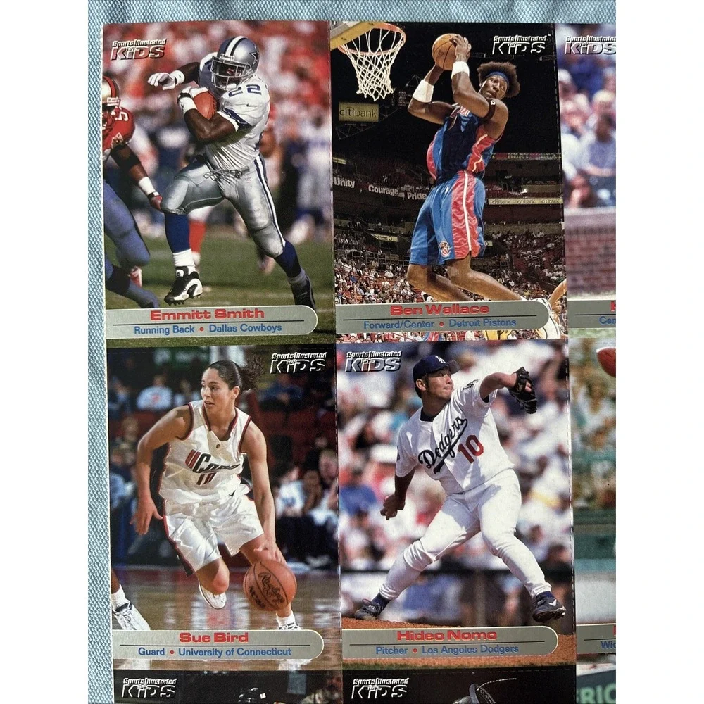2002 Sports Illustrated for Kids 9-Card Uncut‎ Sheet Sue Bird Venus Williams